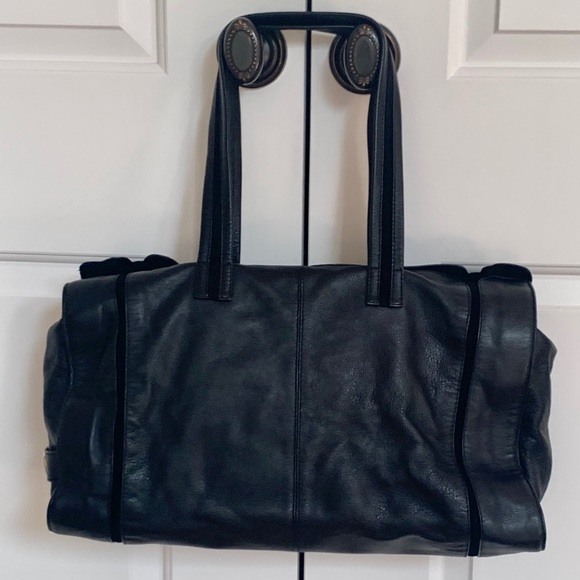 SEE BY CHLOE - Black Leather & Suede Handbag - Picture 2 of 7